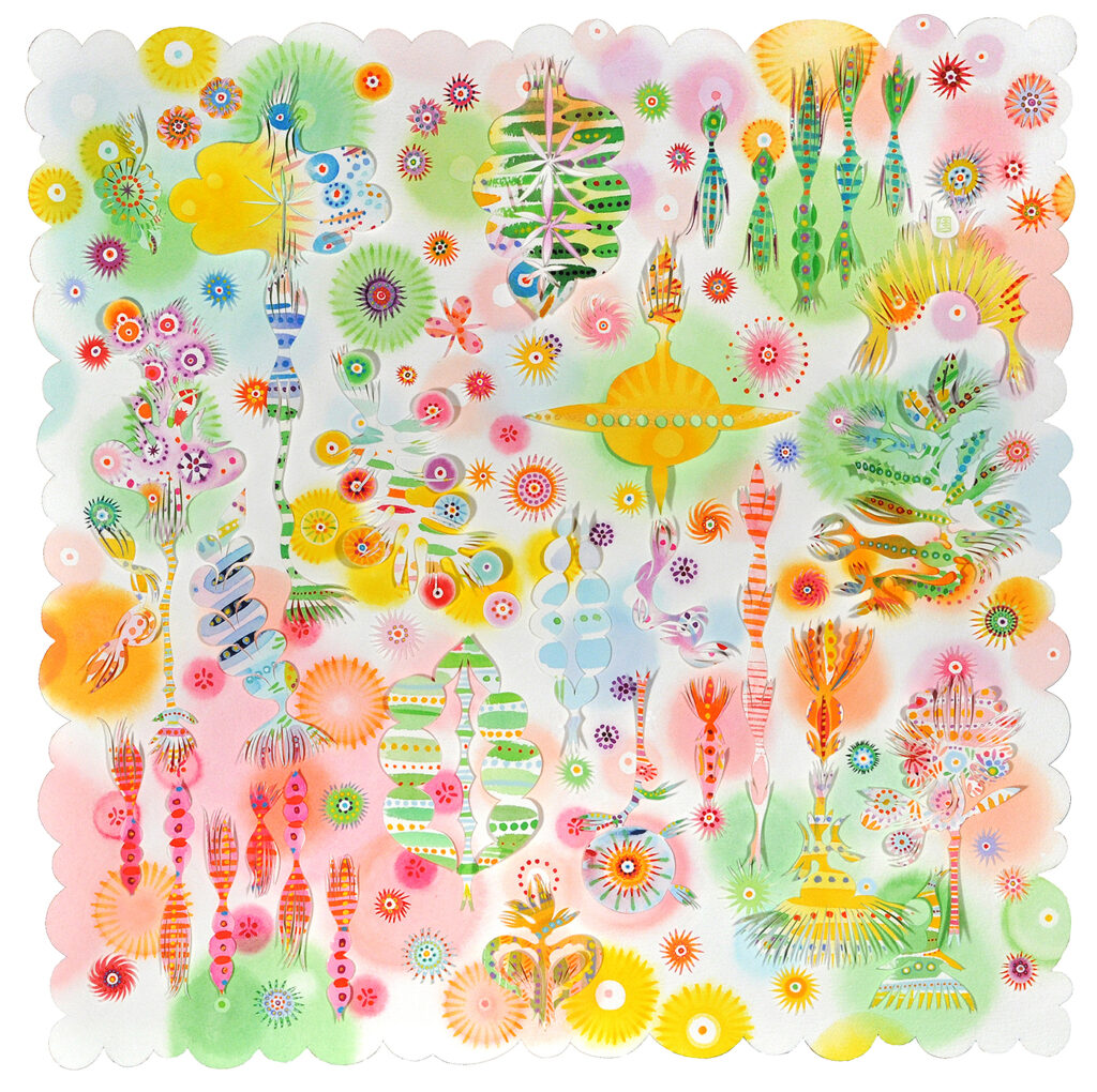 2016
cut paper on watercolor
19 1/2 x 19 1/2 in.